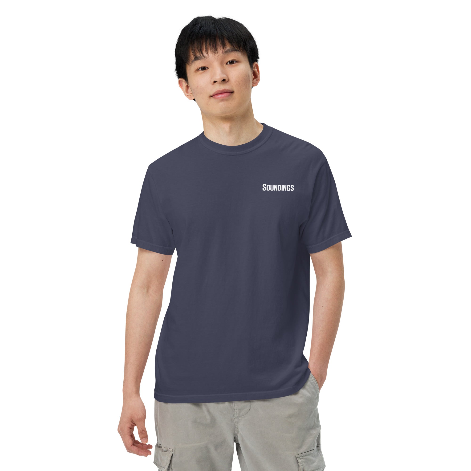 Soundings Men’s Navy Heavyweight T-Shirt