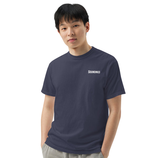 Soundings Men’s Navy Heavyweight T-Shirt